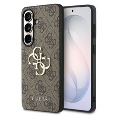 Guess 4G Metal Logo Back Cover Samsung Galaxy S26 - Braun