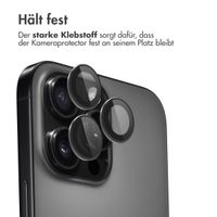 imoshion 2er-Pack Objektivschutz für Kamera für das Apple iPhone 16 Pro / 16 Pro Max - Schwarz / Titanium
