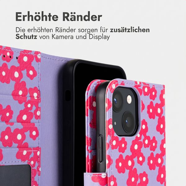 imoshion Design Klapphülle Apple iPhone 13 - Dusty Rose Blossoms