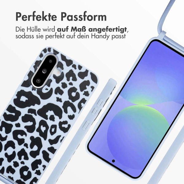 imoshion SilikonHülle design mit Band Samsung Galaxy A36 / A56 - Animal Lila