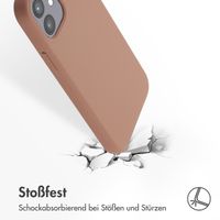 Accezz Liquid Silikoncase mit MagSafe für das iPhone 12 (Pro) - Light Brown