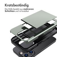 imoshion Backcover mit Kartenfach Apple iPhone 15 Pro - Dunkelgrün