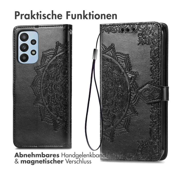 imoshion Mandala Klapphülle Samsung Galaxy A23 (5G) - Schwarz