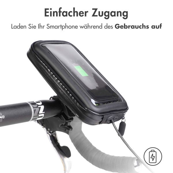 Accezz Handyhalterung Fahrrad für das iPhone 6 Plus - universell - mit Gehäuse - schwarz