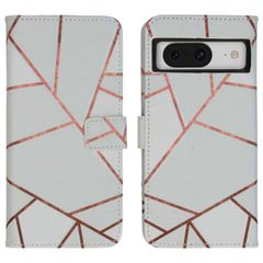 imoshion Design TPU Klapphülle für das Google Pixel 8 Pro - White Graphic