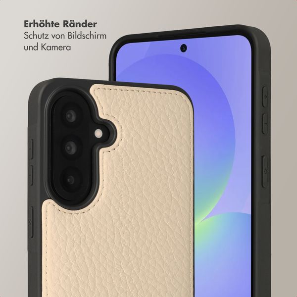 Selencia Nova HandyHülle mit Kordel und Kartenhalter Samsung Galaxy A37 (5G) - Beige
