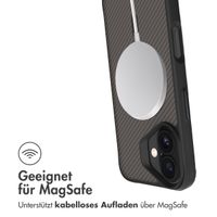 imoshion Rugged Hybrid Carbon Case mit MagSafe für das Apple iPhone 16 - Schwarz