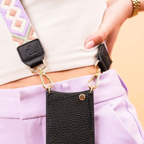 Dutchies Phone Strap - Verstellbare Universal-Telefonkordel - Cleo Lilac / Black