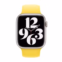 Apple Silikon Solo Loop für das  Apple Watch | 38/40/41/42 mm - Größe 6 - Canary Yellow