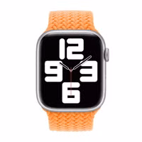 Apple Geflochtenes Solo Loop für das  Apple Watch | 44/45/46/49 mm - Größe 12 - Bright Orange