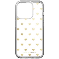 iDeal of Sweden Mirror Case Apple iPhone 15 Pro - Golden Hearts