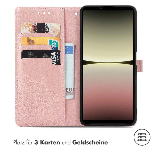 imoshion Mandala Klapphülle für das Sony Xperia 10 V - Rose Gold