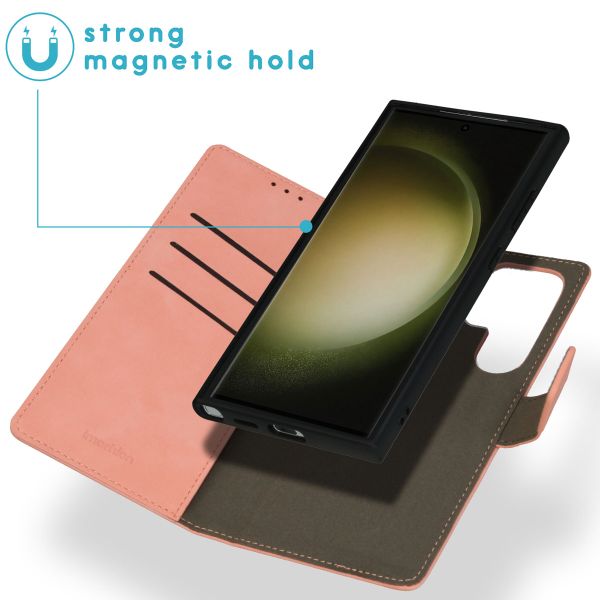 imoshion Entfernbare 2-1 Luxus Klapphülle Samsung Galaxy S24 Ultra - Rosa