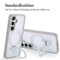Accezz Ring Stand Backcover mit MagSafe Samsung Galaxy S24 - Grau