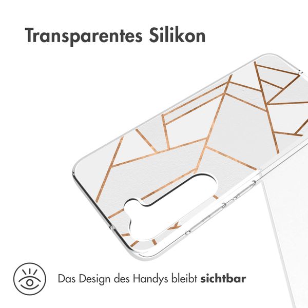 imoshion Design Hülle Samsung Galaxy S23 Plus - White Graphic