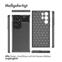 imoshion Carbon-Hülle für das Samsung Galaxy S23 Ultra - Schwarz