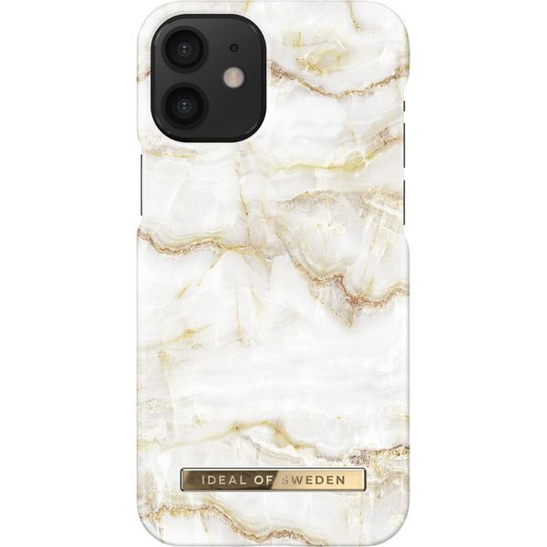 iDeal of Sweden Fashion Back Case iPhone 12 Mini - Golden Pearl Marble