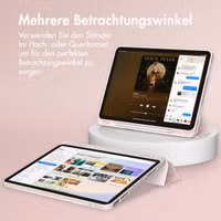 Accezz Smarte Klapphülle aus Silikon Apple iPad Air 11 Zoll (2025) M3 / (2024) M2 / Air 5 (2022) / Air 4 (2020) - Rosa