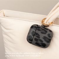 Selencia Sabi Hülle Panthermuster  Apple Airpods 4 - Midnight Black