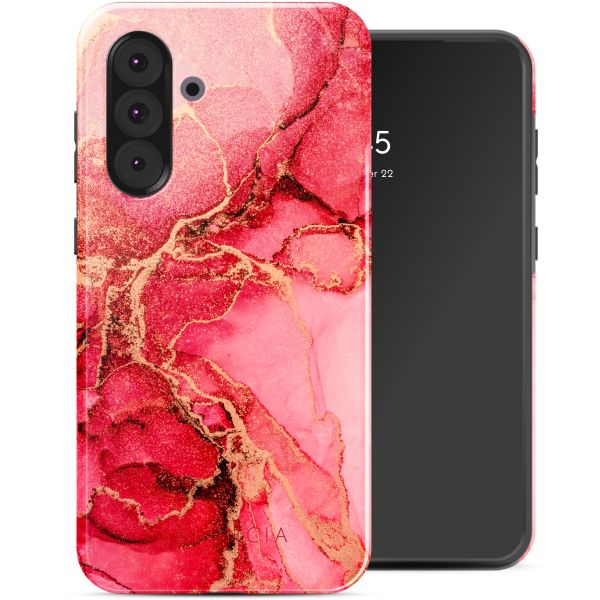 Selencia Vivid Tough Back Cover für das Samsung Galaxy A36 / A56 - Rosy Marble