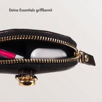 Selencia Nova Real Leather Mini Pouch - Dark Chocolate