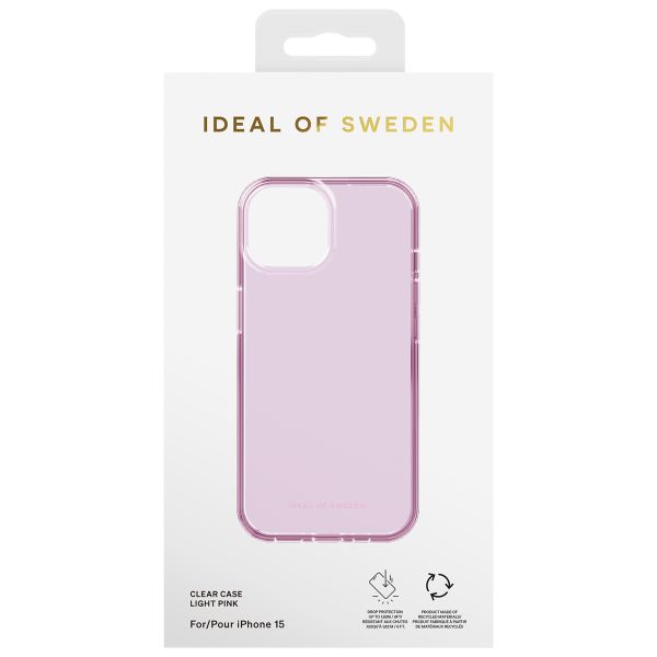 iDeal of Sweden Clear Case für das Apple iPhone 15 - Light Pink