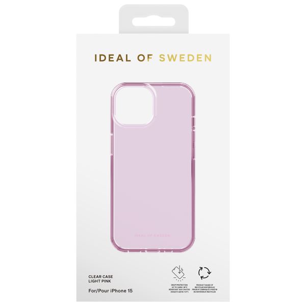 iDeal of Sweden Clear Case für das iPhone 15 - Light Pink