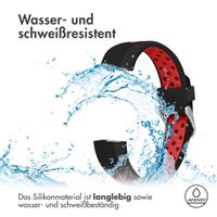 imoshion Silikonband Sport für das Fitbit Alta (HR) - Schwarz/Rot