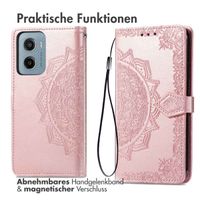 imoshion Mandala Klapphülle Motorola Moto G05 / E15 - Rose Gold