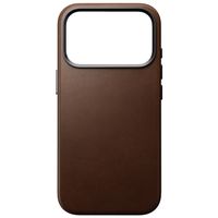 Nomad Traditional Leather Backcover mit MagSafe Apple iPhone 18 Pro / 17 Pro - Brown