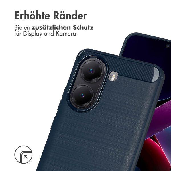 imoshion Brushed Back Cover Xiaomi Poco X7 Pro - Dunkelblau