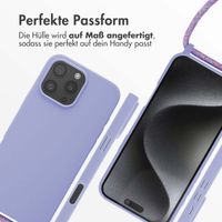 imoshion SilikonHülle mit Band Apple iPhone 16 Pro Max - Violett