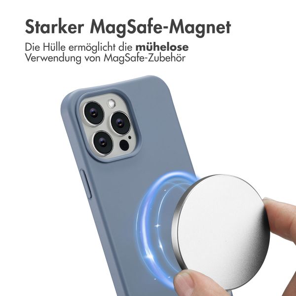 imoshion Color Backcover mit abnehmbarem Handykette und MagSafe Apple iPhone 14 Pro Max - Ash Blue