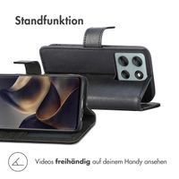 imoshion Luxuriöse Klapphülle Motorola Moto G86 Power - Schwarz