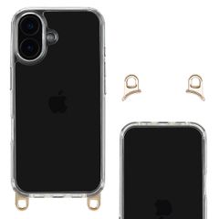 Selencia Backcover mit abnehmbaren Haken Apple iPhone 16 - Transparent