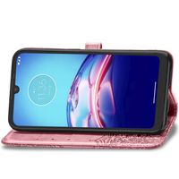 Mandala Klapphülle Motorola Moto E6s - Roségold