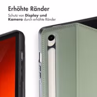 Accezz Classic Tablet Case Samsung Galaxy Tab S10 Ultra / Tab S9 Ultra - Grün