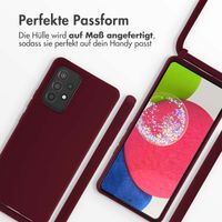 imoshion SilikonHülle mit Band Samsung Galaxy A53 - Dunkelrot