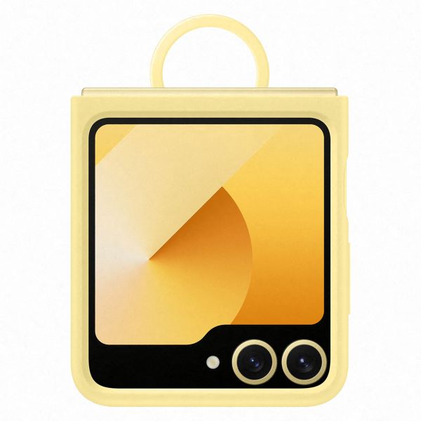 Samsung Original Silikon Cover Ring Samsung Galaxy Z Flip 6 / Flip 7 FE - Yellow