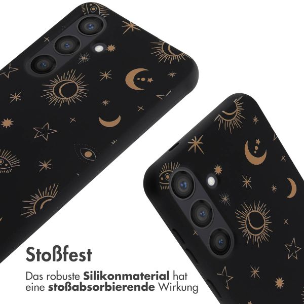 imoshion Silikonhülle design mit Band für das Samsung Galaxy S24 - Sky Black