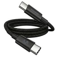 imoshion Braided USB-C-zu-USB-C-Kabel 100 W - 0,5 Meter - Schwarz