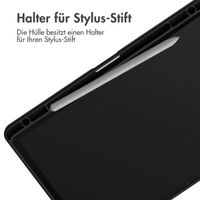 imoshion Trifold Hardcase Klapphülle für das Samsung Galaxy Tab S10 Plus / Tab S9 Plus / Tab S9 Plus FE 12.4 Zoll - Schwarz