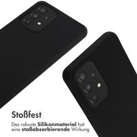 imoshion Silikonhülle mit Band für das Samsung Galaxy A33 - Schwarz