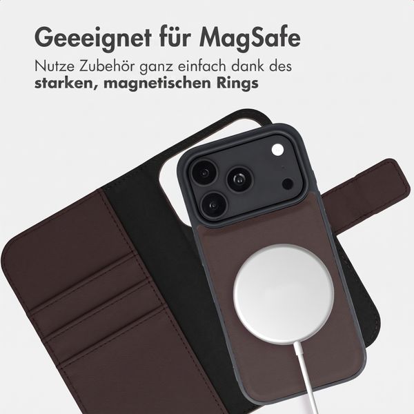 imoshion Herausnehmbare 2-in-1 Luxus-Bookcase Apple iPhone 18 Pro / 17 Pro - Braun