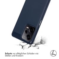 imoshion Brushed Back Cover für das Xiaomi Redmi Note 12 Pro / Xiaomi Poco X5 Pro (5G) - Dunkelblau