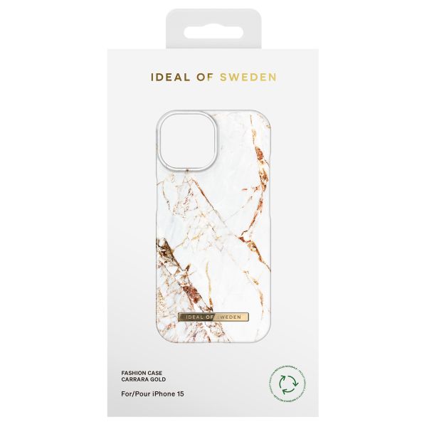 iDeal of Sweden Fashion Back Case Apple iPhone 15 - Carrara Gold