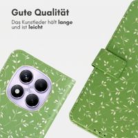imoshion Design Klapphülle Xiaomi Redmi Note 14 Pro (4G) - Green Flowers