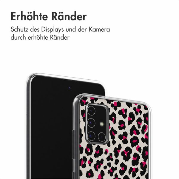 imoshion Design Hülle Samsung Galaxy A51 - Leopard Pink