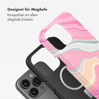 Selencia Vivid Tough Back Cover mit MagSafe für das iPhone 15 Pro Max - Pastel Lipstick Marble