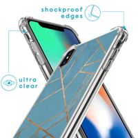 imoshion Design Hülle mit Band für das iPhone X / Xs - Blue Graphic